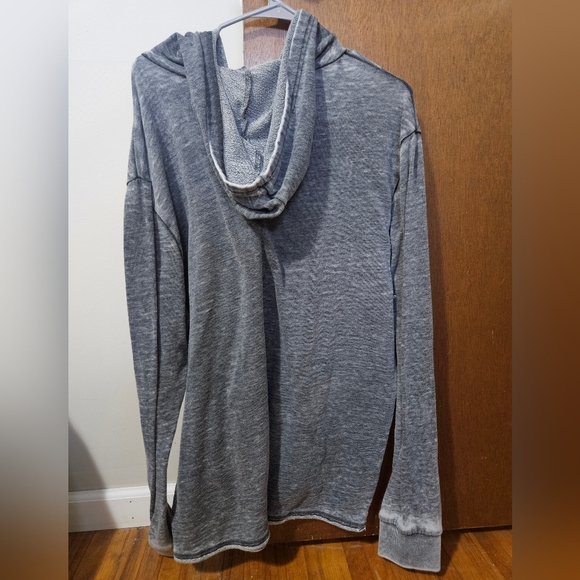 Buffalo Heather Gray Men's Sweatshirt Lightweight Hoodie Size XL By Alternative - Picture 3 of 8